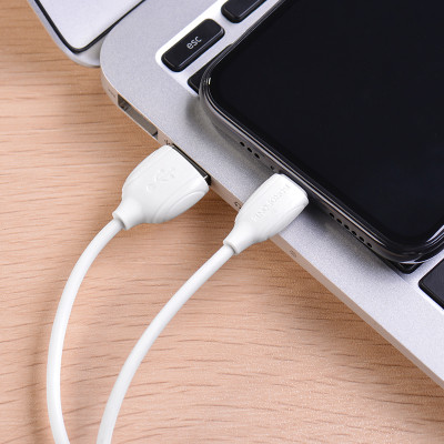 Borofone kábel BX19 Benefit - USB - Lightning - 2,4A 1 méter fehér