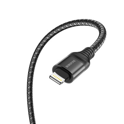 Borofone kábel BX56 Delightful - USB - Lightning - 2,4A 1 méter fekete