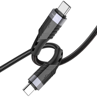 Borofone kábel BU35 Influence - Type C - Type C - 60W 3A 1,2 méter fekete