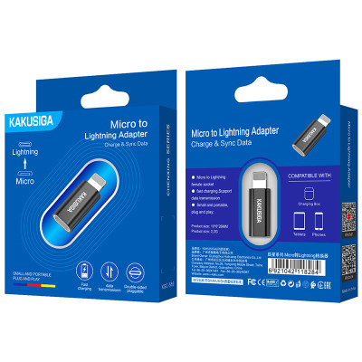 KAKU adapter KSC-559 Chenxing - Micro USB - Lightning - fekete