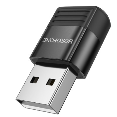 Borofone adapter BV18 - USB - Type C - fekete
