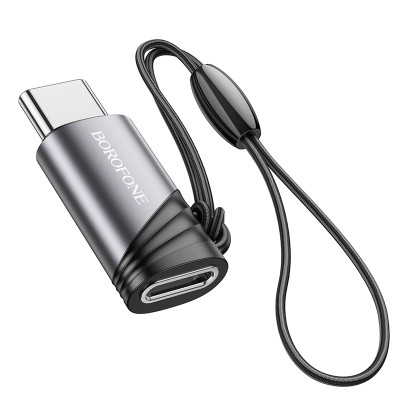 Borofone adapter BV20 - Lightning női - Type C férfi - fekete
