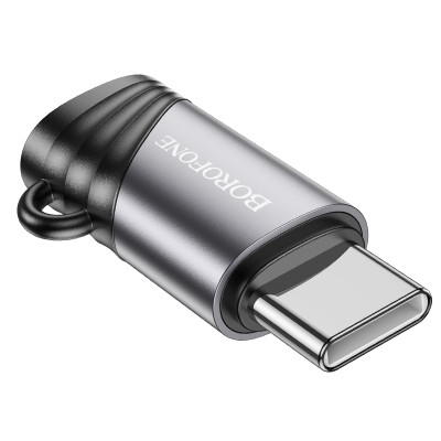 Borofone adapter BV20 - Lightning női - Type C férfi - fekete