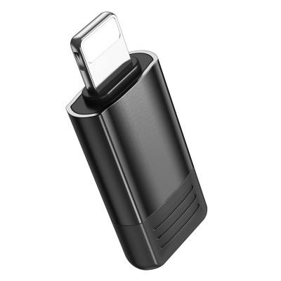 Borofone adapter BV18 - Lightning - Type C - fekete