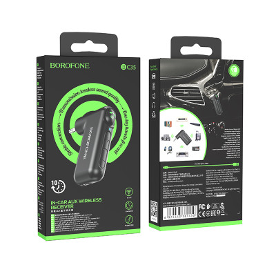 Borofone Bluetooth AUX vevő BC35 Wideway fekete