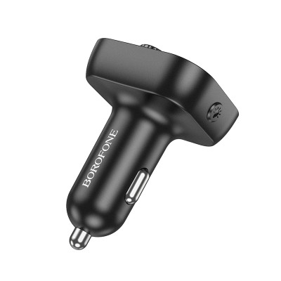 Borofone FM Transzmitter BC54 Acertar MP3, Bluetooth - 2xUSB + Type C - QC 3.0 PD 30W fekete