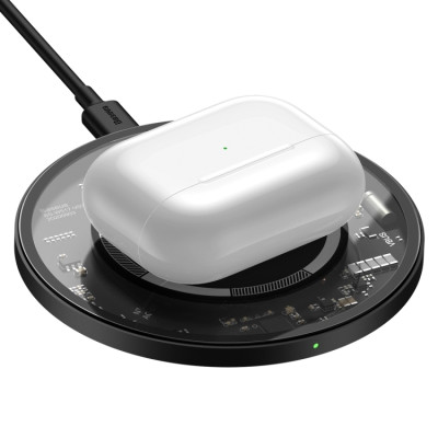 Baseus indukciós töltő SIMPLE mágneses Type C (WXJK-E02) átlátszó