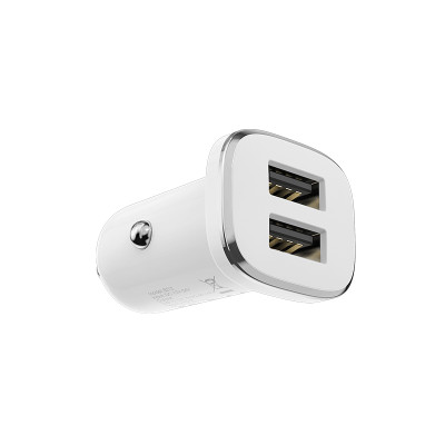 Borofone autós töltő BZ12 Lasting Power - 2xUSB - 2,4A fehér