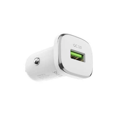 Borofone autós töltő BZ12A Lasting Power - USB - QC 3.0 18W 3A fehér