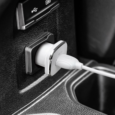 Borofone autós töltő BZ12A Lasting Power - USB - QC 3.0 18W 3A fehér