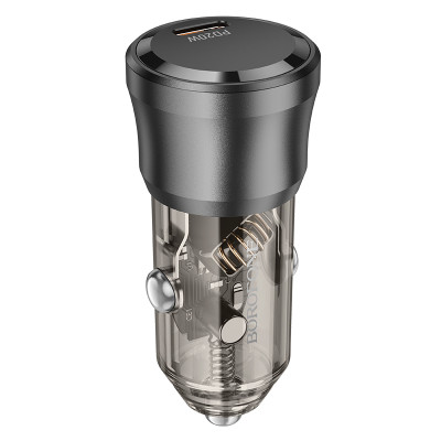 Borofone autós töltő BZ24 Clever - Type C - QC 3.0 PD 20W fekete
