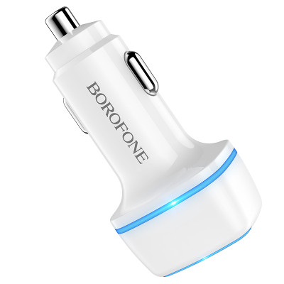 Borofone autós töltő BZ14 Max - 2xUSB - 2,4A fehér