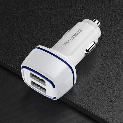 Borofone autós töltő BZ14 Max - 2xUSB - 2,4A fehér