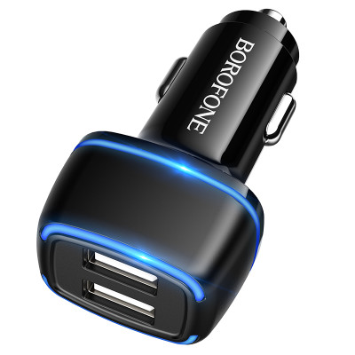 Borofone autós töltő BZ14 Max - 2xUSB - 2,4A fekete