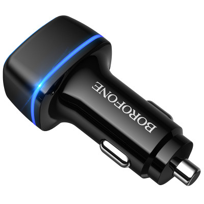 Borofone autós töltő BZ14 Max - 2xUSB - 2,4A fekete