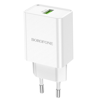 Borofone fali töltő BN5 Jingrui - USB - QC 3.0 18W fehér