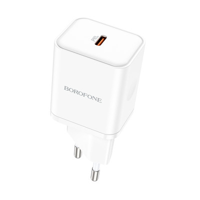 Borofone fali töltő BN6 Field - Type C - QC 3.0 PD 20W fehér
