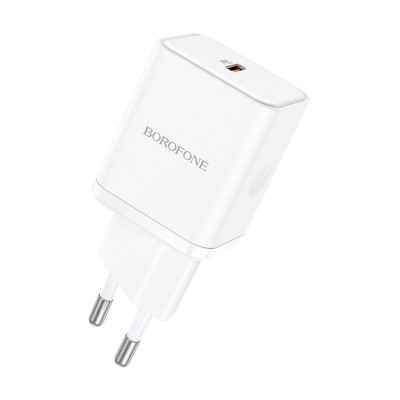 Borofone fali töltő BN6 Field - Type C - QC 3.0 PD 20W fehér