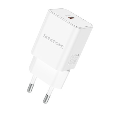 Borofone fali töltő BN13 Safety GaN - Type C - PD 30W fehér