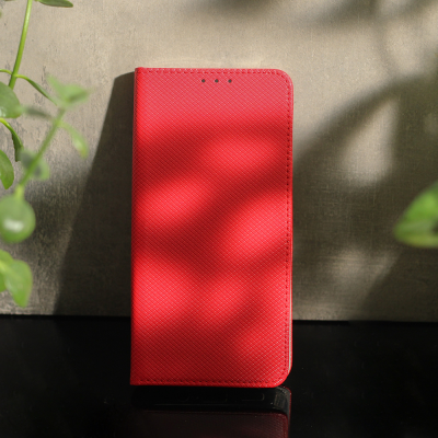 Honor Magic 5 Lite / Honor X40 5G / Honor X9A piros mágneses könyvtok SMART