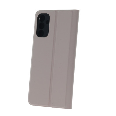 Xiaomi Redmi 9A / 9AT / 9i Smart Soft Flip védőtok, bézs