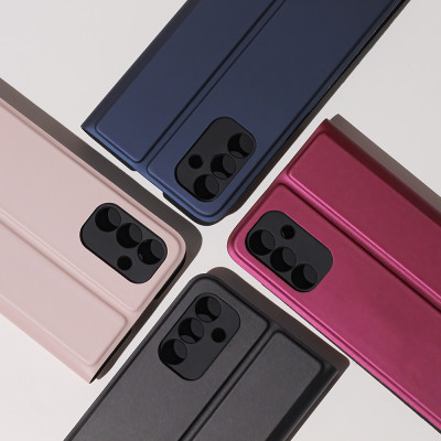 Xiaomi Redmi 9A / 9AT / 9i Smart Soft Flip védőtok, bézs