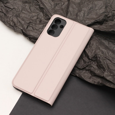 Xiaomi Redmi 9A / 9AT / 9i Smart Soft Flip védőtok, bézs