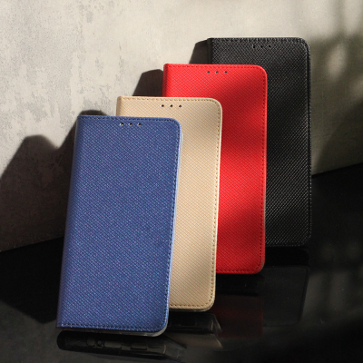 Xiaomi Redmi A1 / Redmi A2 piros mágneses könyvtok SMART