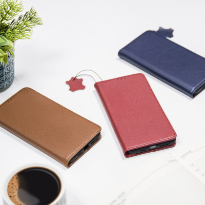 Samsung Galaxy S23 Plus eredeti bőr oldalra nyíló tok, fekete (Genuine Leather Smart Pro)