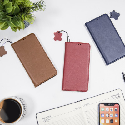 Samsung Galaxy S23 Plus eredeti bőr oldalra nyíló tok, fekete (Genuine Leather Smart Pro)