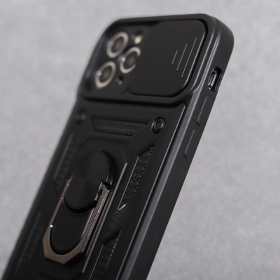 Samsung Galaxy A52 4G / A52 5G / A52S 5G Defender Slide ütésálló tok, fekete