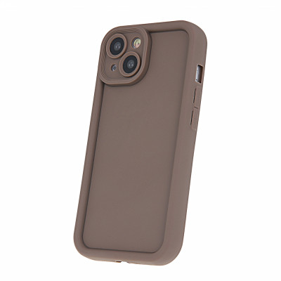 Samsung Galaxy S23 Rim TPU hátlap tok, barna