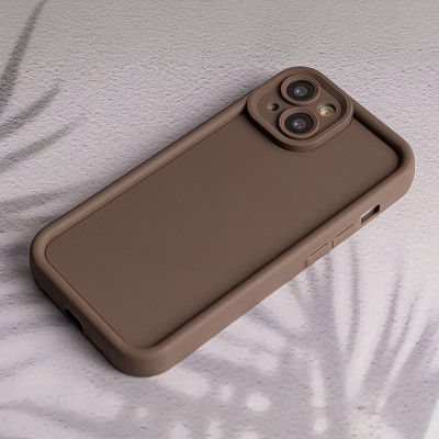 Samsung Galaxy S23 Rim TPU hátlap tok, barna