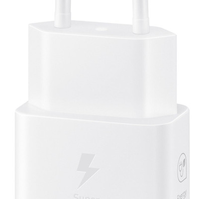 SAMSUNG EP-T2510NWE hálózati töltő Type-C aljzat (25W, GaN, PD gyorstöltő) FEHÉR