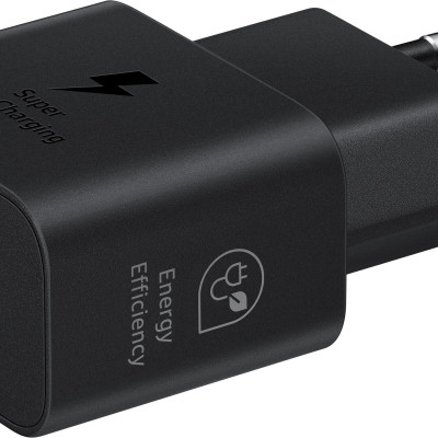 SAMSUNG EP-T2510NBE hálózati töltő Type-C aljzat (25W, GaN, PD gyorstöltő) FEKETE