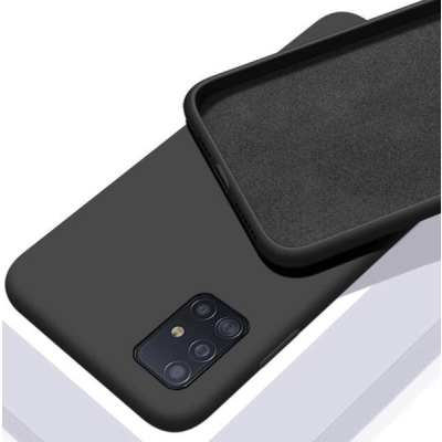 Huawei P40 premium puha szilikon tok fekete, Cellect