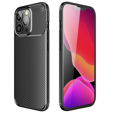 Samsung Galaxy A06 fekete KARBON tok