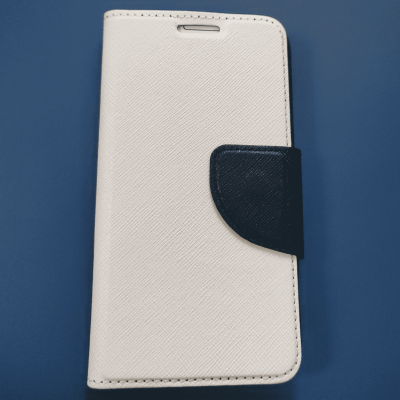 Samsung Galaxy A3 fliptok (fehér-fekete)