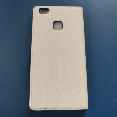 Huawei P9 Lite fliptok (fehér-fekete)