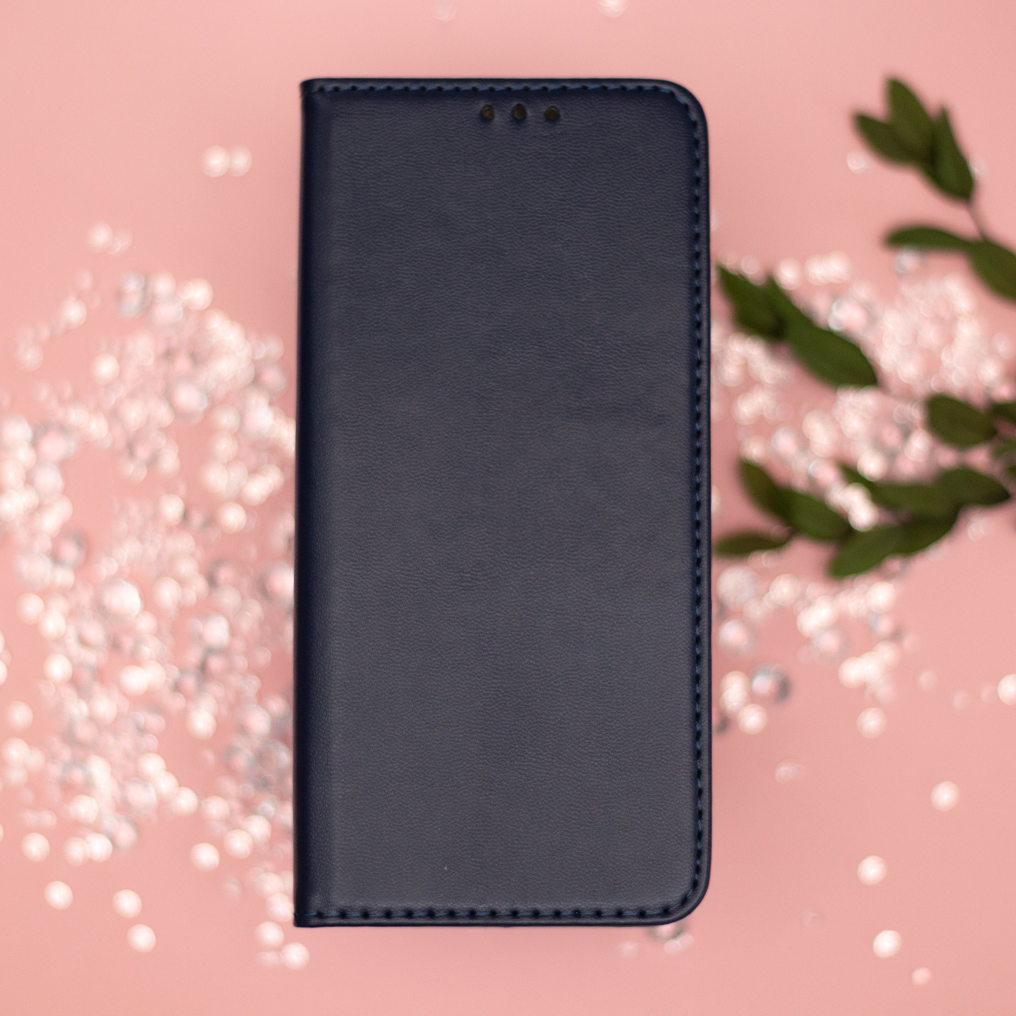 Xiaomi 15 Ultra fekete mágneses könyvtok bőr hatású, SMART
