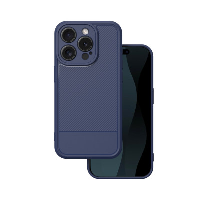 iPhone 15 Pro sötétkék KARBON tok