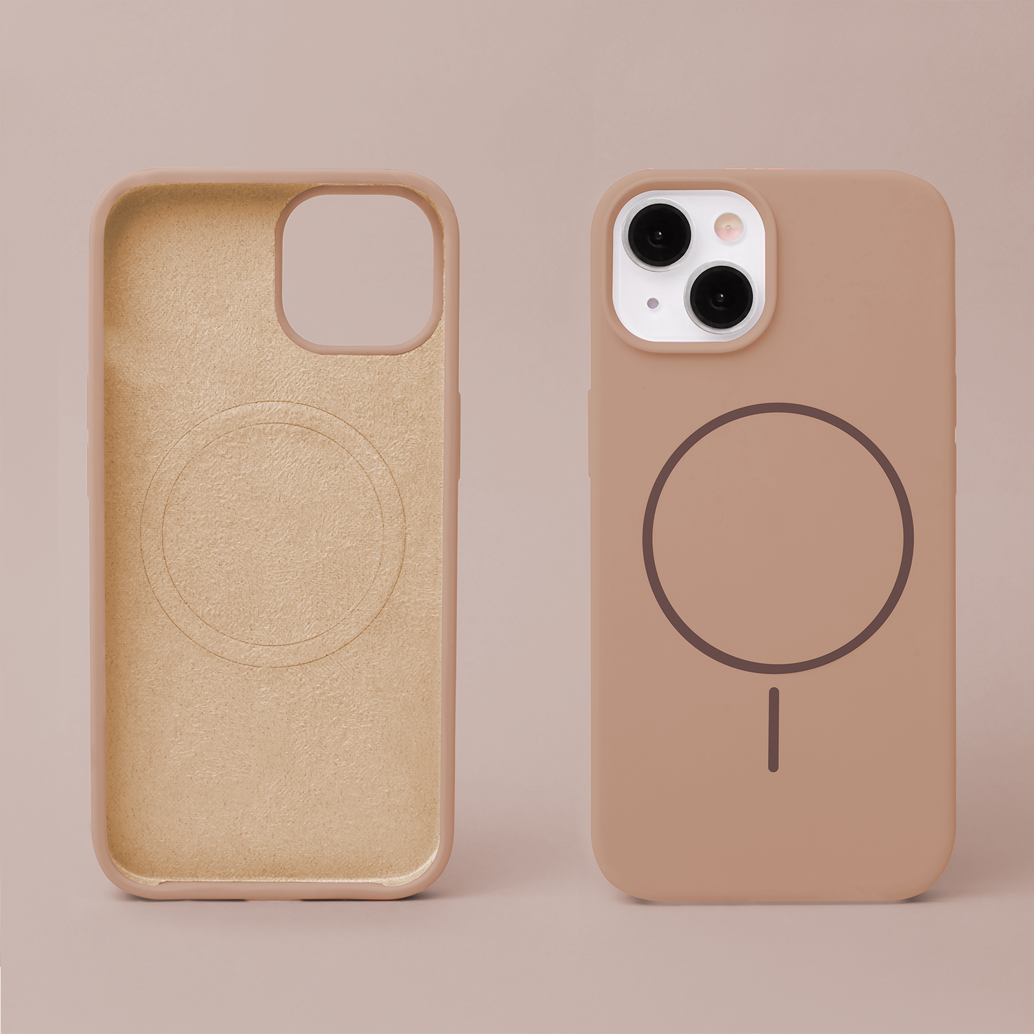 iPhone 17  / 18 világos barna Thin Mag tok