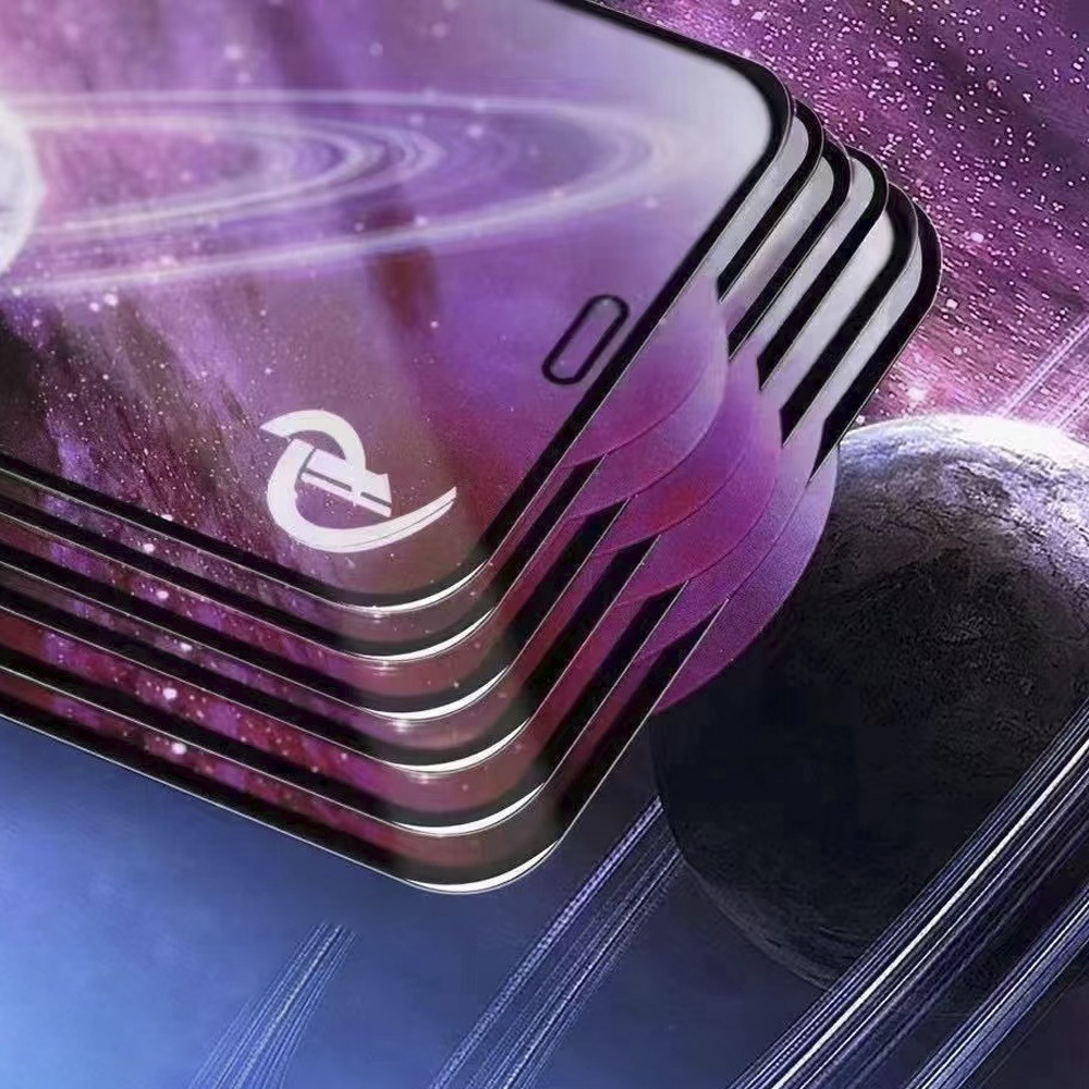 iPhone 15 / 16 előlapi edzett üveg fekete kerettel 9D
